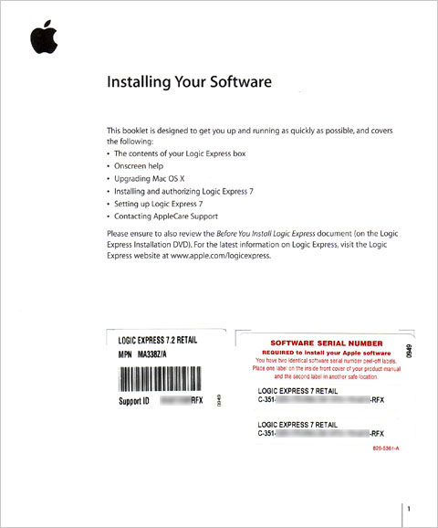 Apple mac serial number